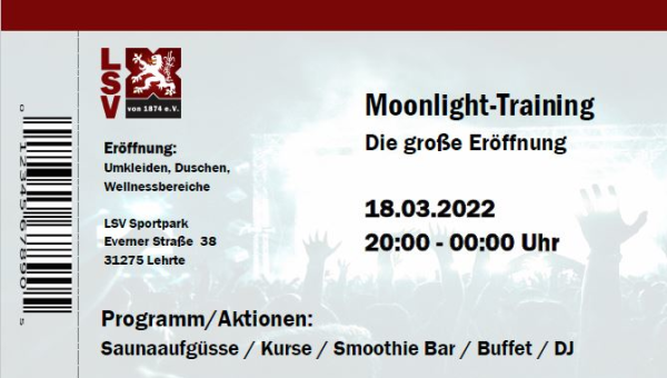 Moonlight Training - Die große Eröffnung