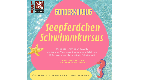 Seepferdchen Schwimmkursus des LSV 