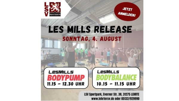 Release: Body Balance und Body Pump