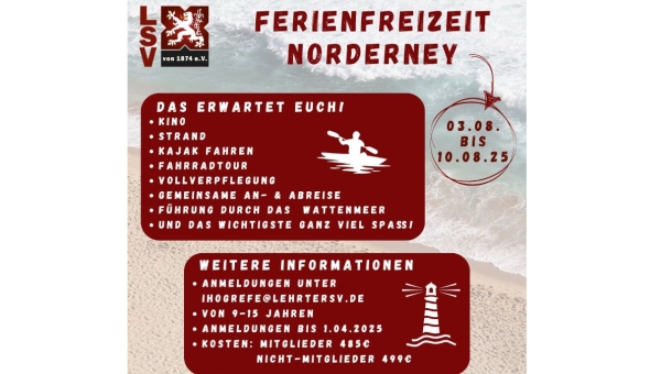 2025: Ferienfreizeit Norderney