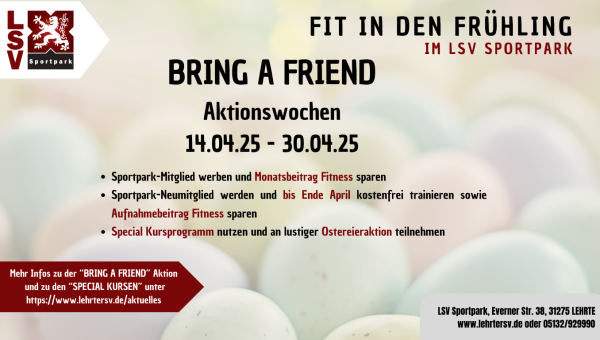 LSV Sportpark: Fit in den Frühling
